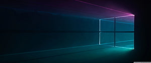 Windows 10 Default Desktop Background with Glowing Window Logo HD wallpaper