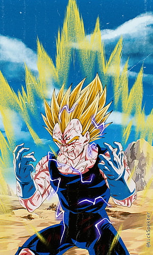 Super Saiyan Vegeta Anime Wallpaper - Dragon Ball Z Character Art HD phone wallpaper