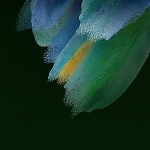 Abstract Blue Green And Gold Particle Wave On Dark Background HD phone wallpaper