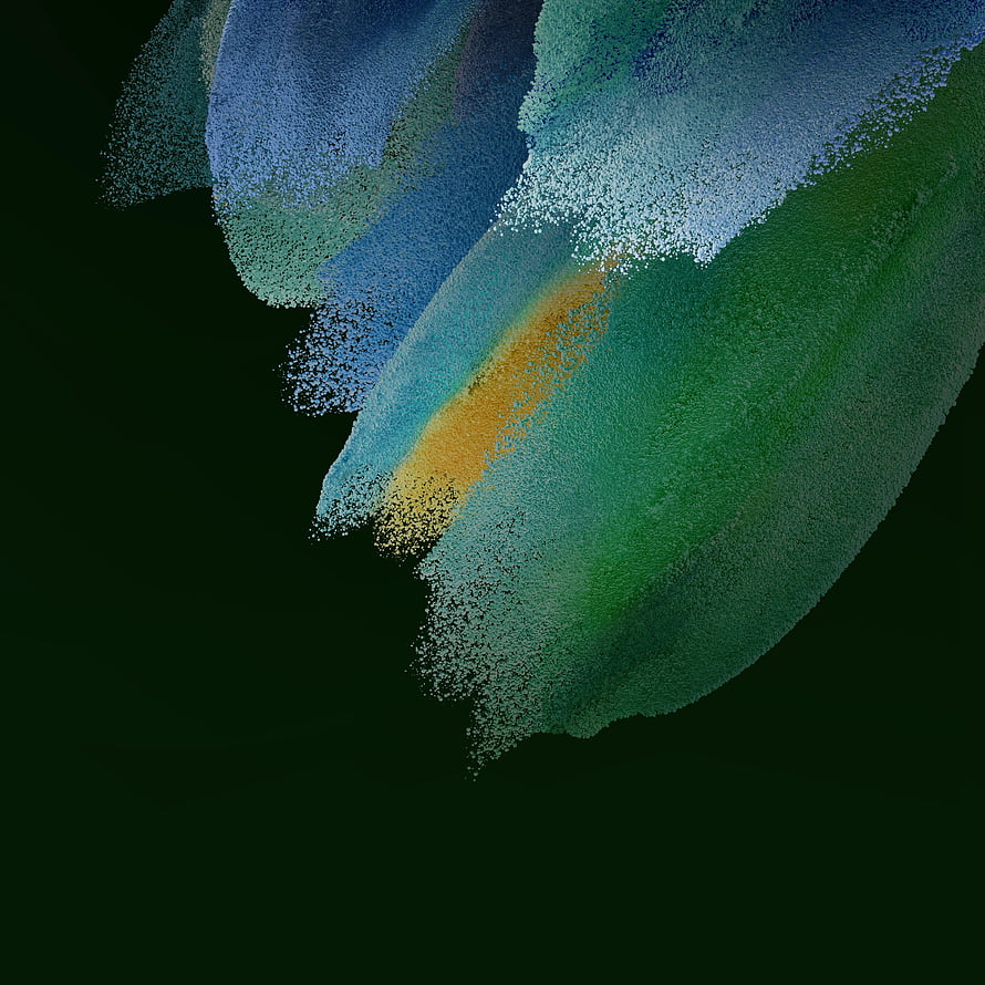 Abstract Blue Green And Gold Particle Wave On Dark Background HD phone wallpaper