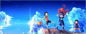 One Piece Monkey D. Luffy and Sabo Childhood Friends Adventure Anime Wallpaper HD wallpaper