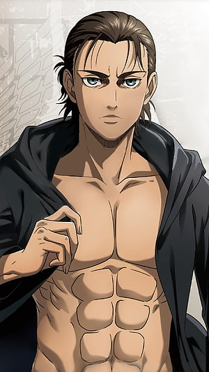 Levi Ackerman Shirtless Anime Portrait, Abs of dom” Eren Yeager [Attack on Titan] (2250×4000) – Dist, Eren dom HD phone wallpaper
