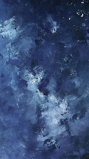 Dark Blue Watercolor Texture with Abstract Cloudy Swirls and Distressed Surface Details HD phone wallpaper