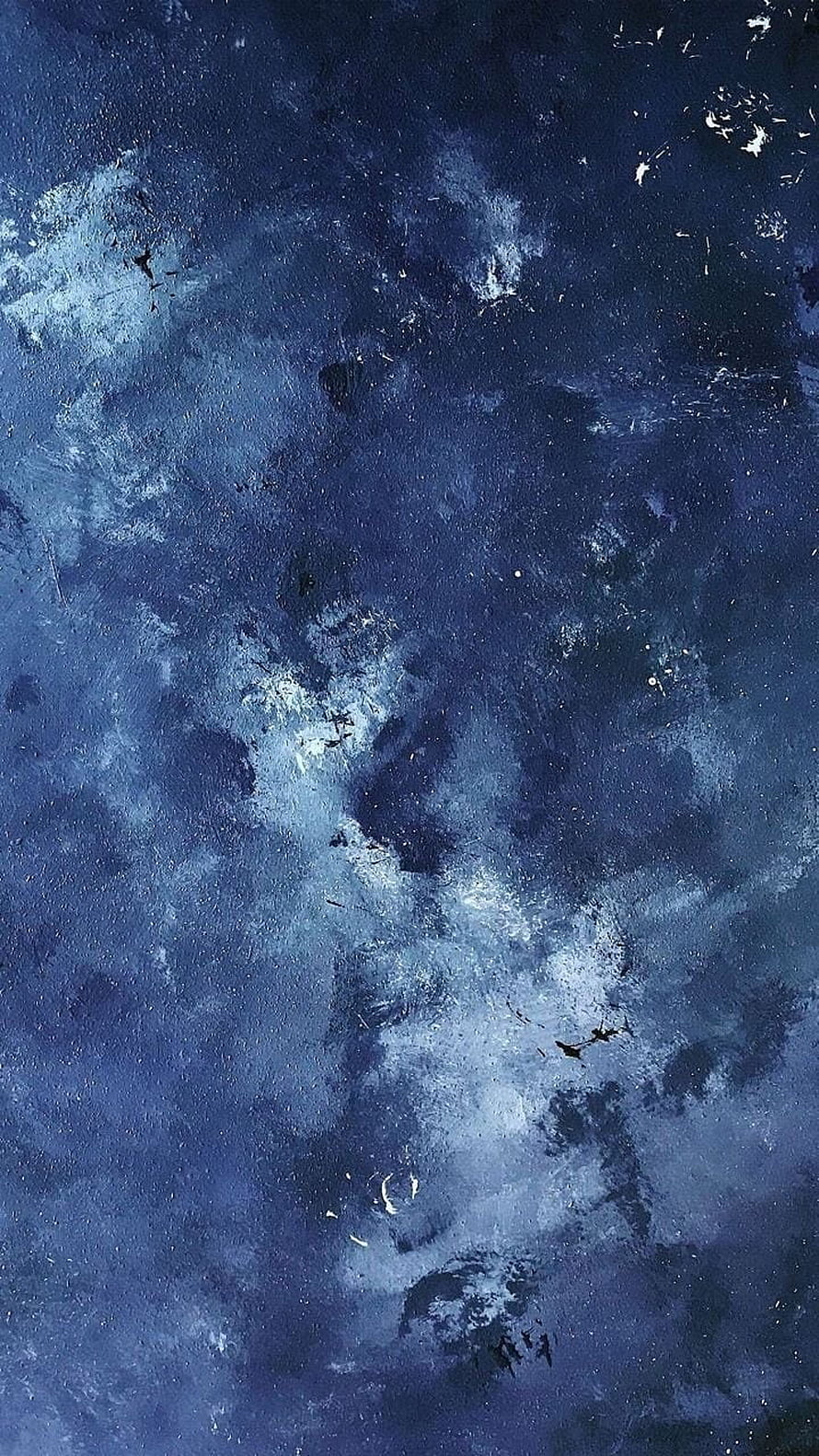 Dark Blue Watercolor Texture with Abstract Cloudy Swirls and Distressed Surface Details HD phone wallpaper