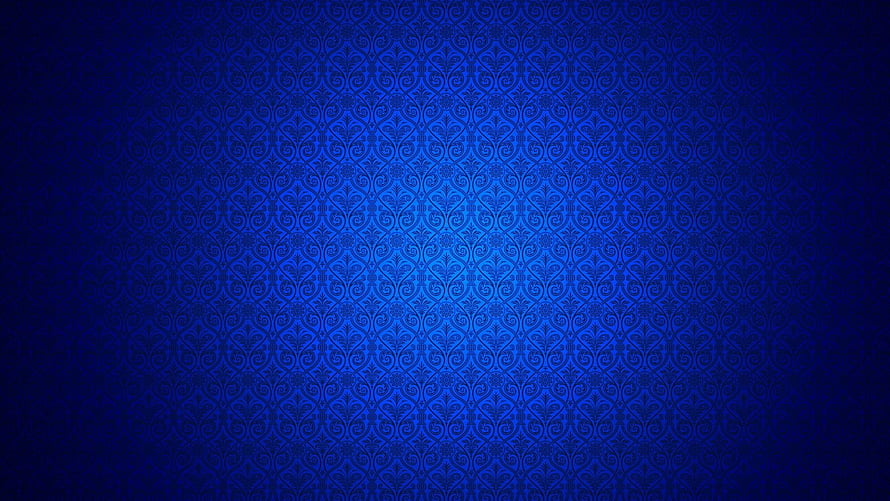 Elegant Royal Blue Damask Pattern Wallpaper With Vintage Floral Motifs HD wallpaper