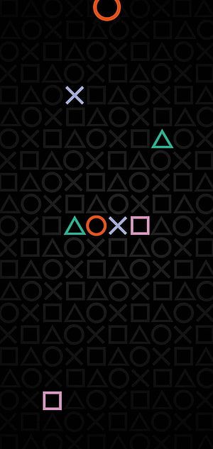 PlayStation Controller Symbols Pattern Wallpaper HD phone wallpaper