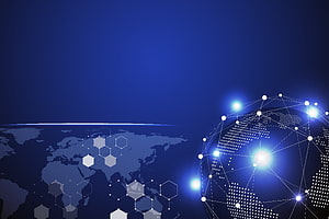 Global Connectivity and Digital Network Technology Abstract Background HD wallpaper