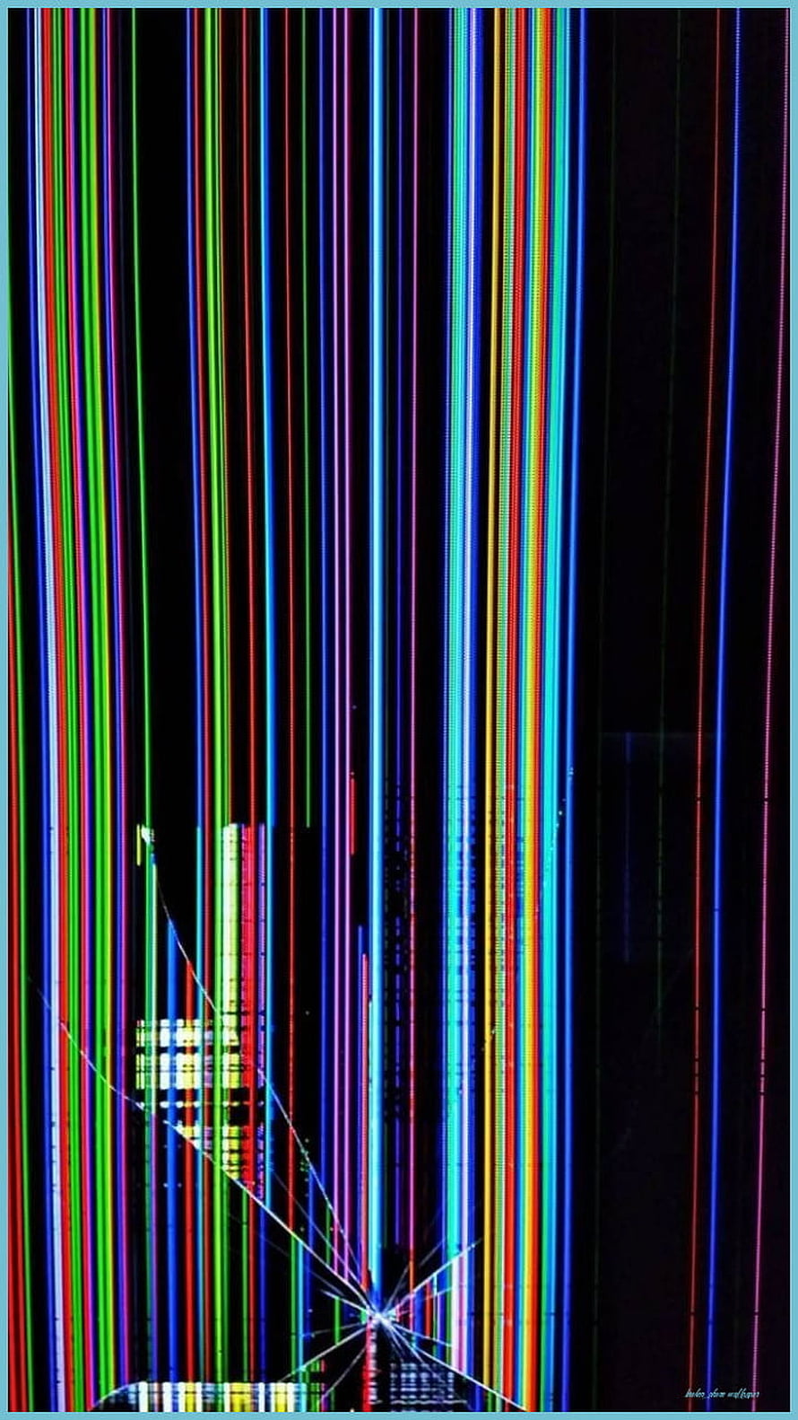 Abstract Vertical Neon Light Streaks on Black Background HD phone wallpaper