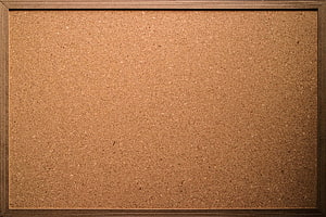 Empty Cork Board with Natural Wood Frame for Office or Home Organization HD wallpaper