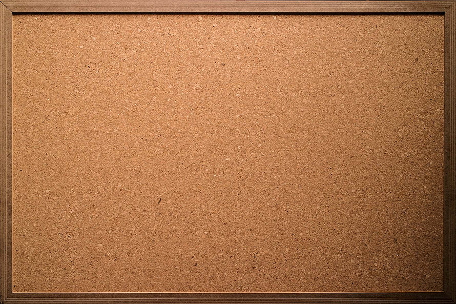 Empty Cork Board with Natural Wood Frame for Office or Home Organization HD wallpaper
