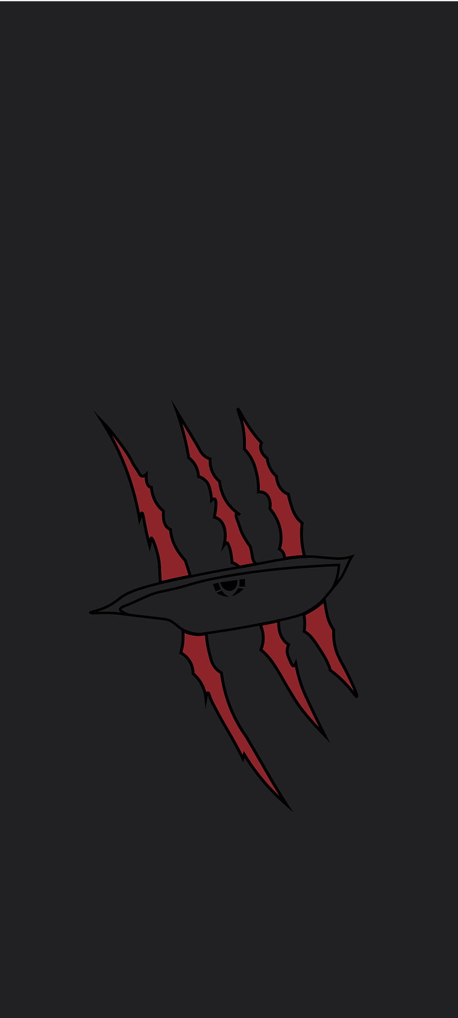 Shanks Jolly Roger Flag with Red Claw Marks on Dark Background HD phone wallpaper