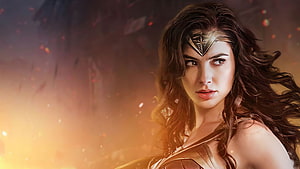 Wonder Woman Gal Gadot Cinematic Portrait with Golden Tiara and Dramatic Warm Lighting, Wonder Woman Gal Gadot Face , Movies , , and Background - Den. Wonder woman, Gal gadot, Women, Wonder Woman PC HD wallpaper