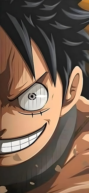 Monkey D. Luffy One Piece Anime Character Close Up Portrait HD phone wallpaper