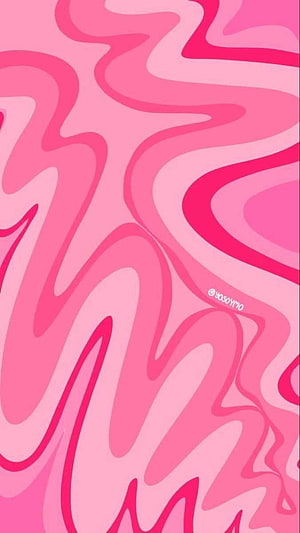 Pink Preppy Aesthetic Abstract Wavy Pattern Wallpaper HD phone wallpaper