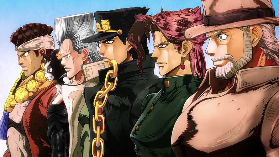 Jojo's Bizarre Adventure Part 4 Heroes Lineup Anime Illustration HD wallpaper