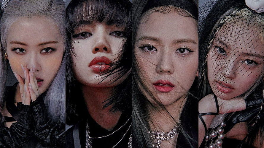 Blackpink Members in Dark Conceptual Portraits with Edgy Styling and Dramatic Makeup HD wallpaper