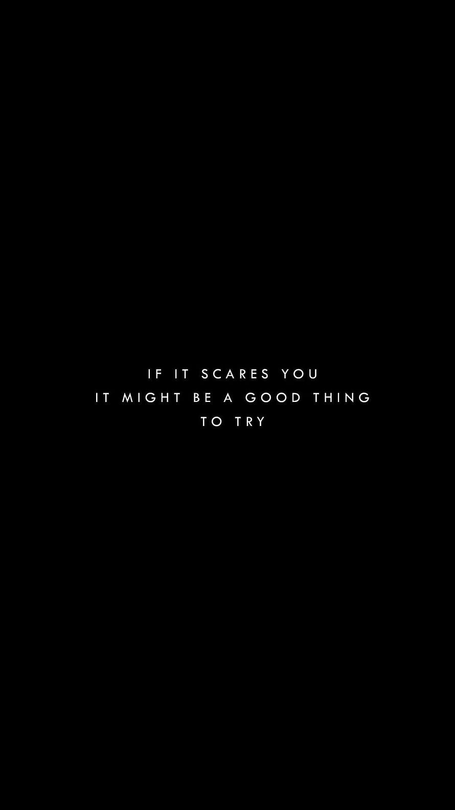 Minimalist Black Aesthetic Quote Wallpaper with White Typography HD phone wallpaper