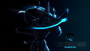 Saitama in Serious Mode from One Punch Man Anime Wallpaper, Cosmic Garou Animation. 【コズミックガルーアニメーション】 HD wallpaper