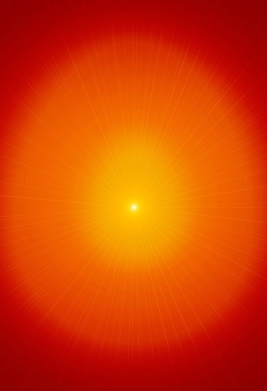 Vibrant Orange and Red Radial Burst Abstract Background with Central Light HD phone wallpaper
