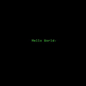 Minimalist Green Terminal Text on Black Background HD phone wallpaper