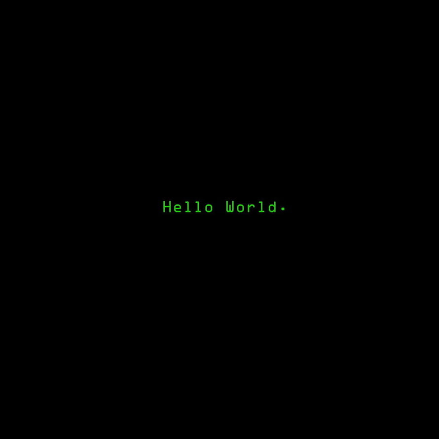 Minimalist Green Terminal Text on Black Background HD phone wallpaper