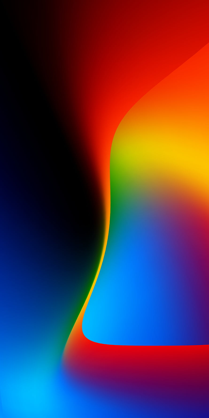 Vibrant Rainbow Gradient Abstract Wallpaper With Smooth Color Transitions HD phone wallpaper