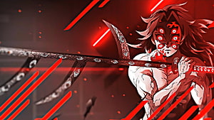 Akaza Upper Rank Three Demon Slayer Kimetsu no Yaiba Anime Wallpaper HD wallpaper