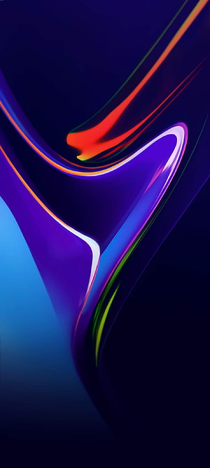 Vivo iQOO 3 Abstract Neon Flow Dark Blue Gradient Wallpaper HD phone wallpaper