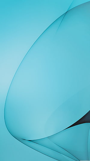Samsung Galaxy S7 Cyan Abstract Curves Minimalist Phone Wallpaper HD phone wallpaper