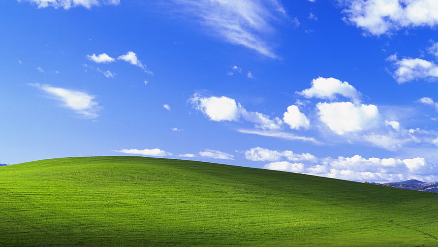 Windows XP Bliss Wallpaper with Rolling Green Hills and Blue Sky HD wallpaper