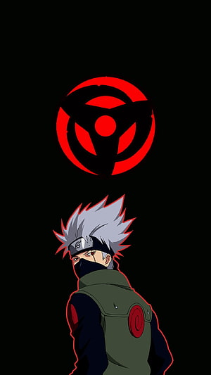 Kakashi Hatake Sharingan Anime Character Wallpaper HD phone wallpaper