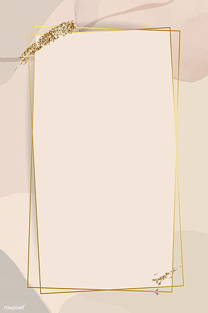 Elegant Gold Geometric Frame with Watercolor Background and Glitter Accents HD phone wallpaper