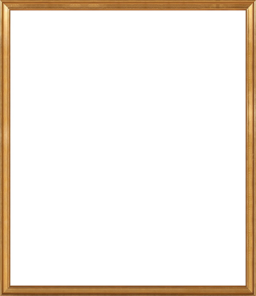 Elegant Golden Wooden Picture Frame With White Background For Displaying Photos And Artwork HD phone wallpaper