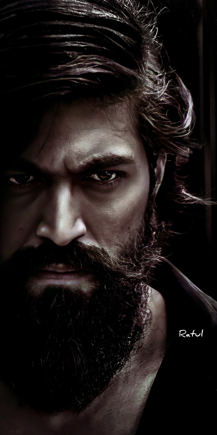 Yash Intense Close-Up Portrait From KGF Chapter 2 HD phone wallpaper