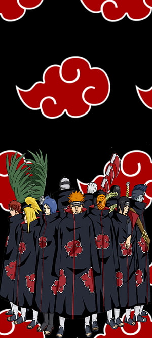 Akatsuki Organization Members Group Lineup Anime Wallpaper HD phone wallpaper
