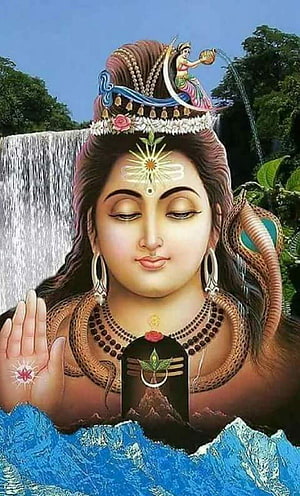 Serene Goddess Parvati with Trishul and Serpent Adornments HD phone wallpaper
