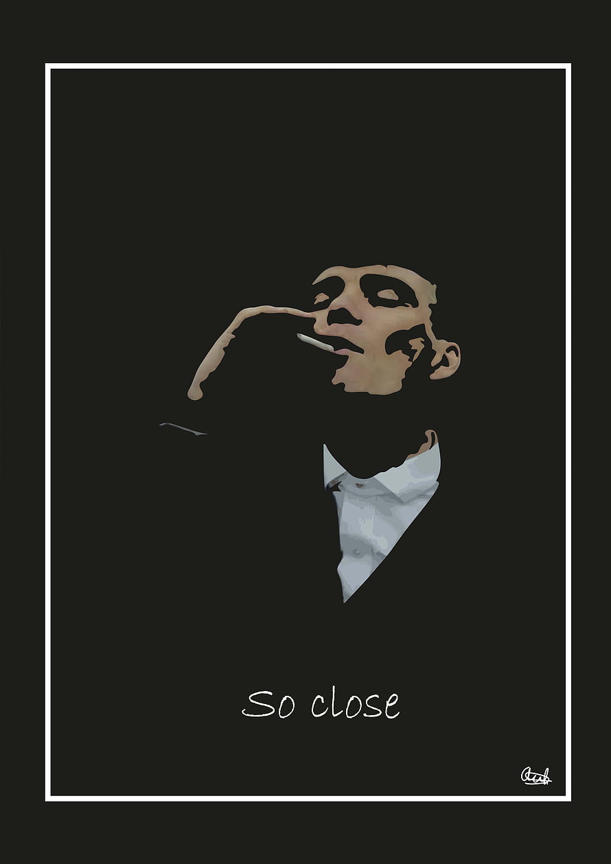 Minimalist poster art of a man in a suit smoking a cigarette with the text so close on a dark background, Thomas Shelby. Peaky blinders poster, Peaky blinders , Peaky blinders quotes, Peaky Blinders Minimalist HD phone wallpaper