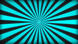 Abstract Turquoise And Black Radial Burst Pattern With Optical Illusion Effect HD wallpaper