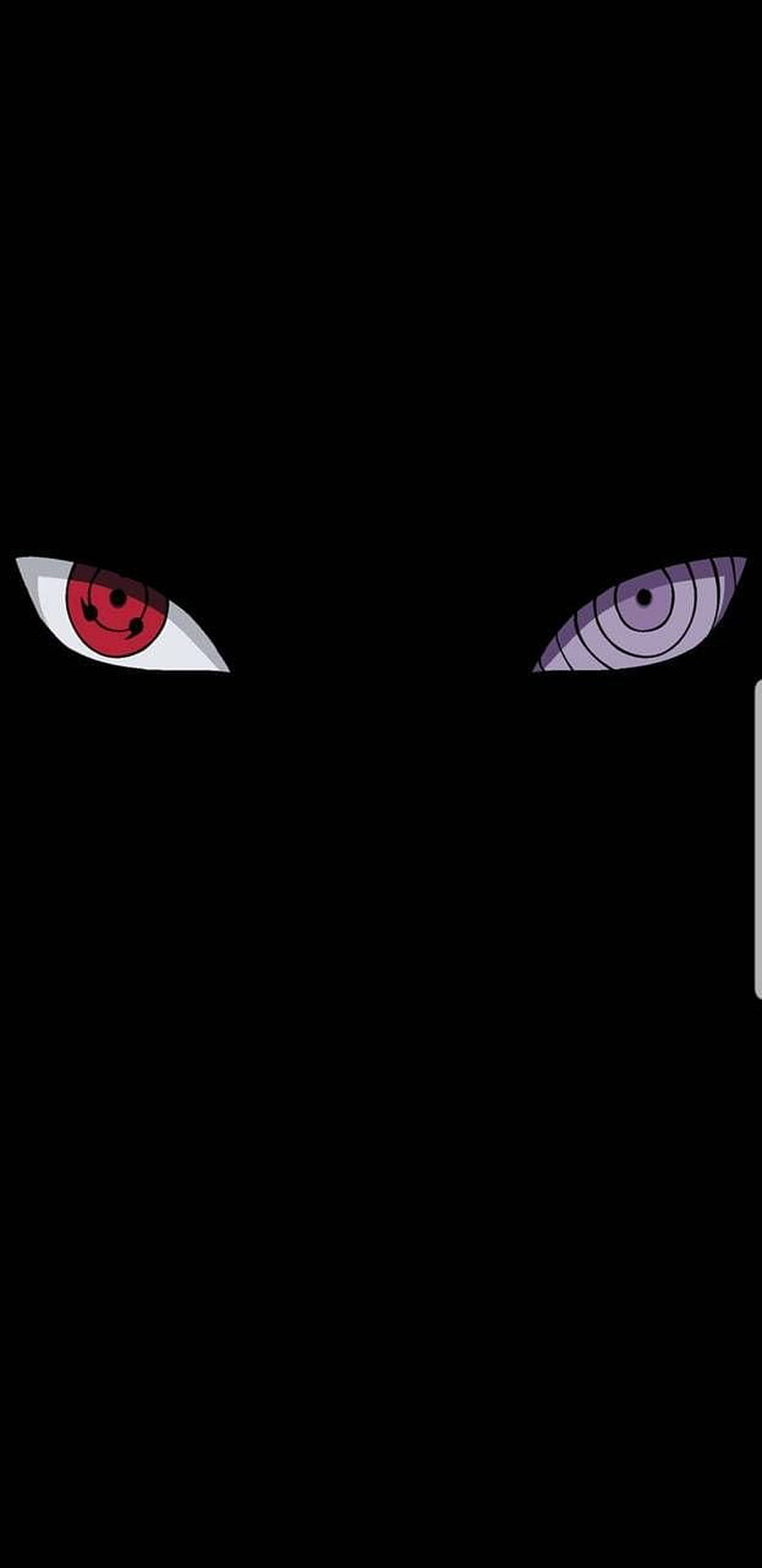 Madara Uchiha Sharingan and Rinnegan Eyes in Darkness Anime Wallpaper HD phone wallpaper