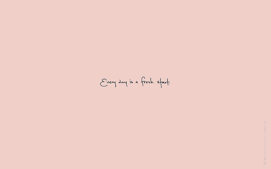 Minimalist Pink Background with Handwritten Motivational Quote HD wallpaper