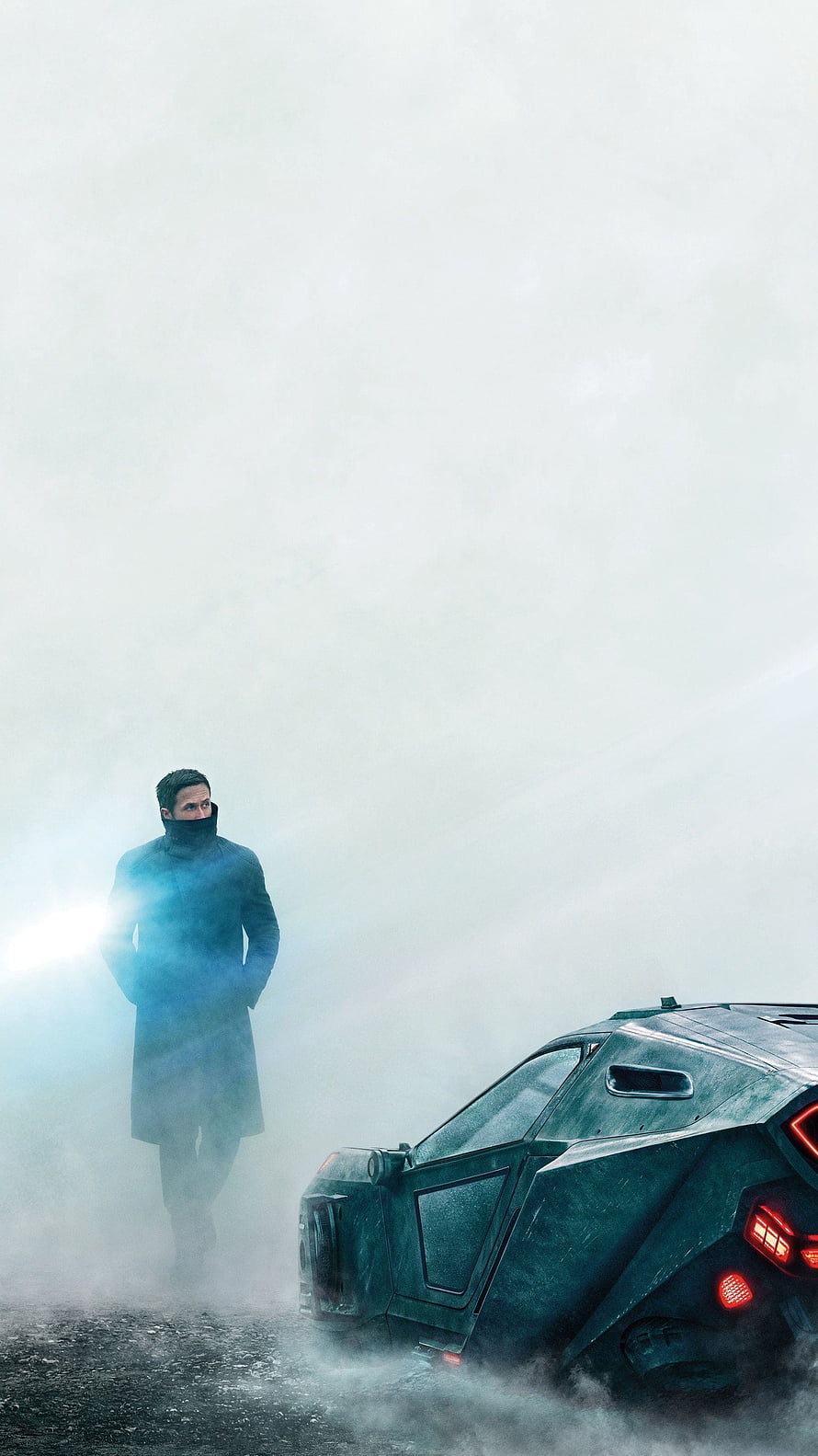 Blade Runner 2049 Cinematic Scene with Man and Futuristic Vehicle in Fog, Blade Runner 2049 (2017) . Moviemania. Blade runner poster, Blade runner, Blade runner 2049 HD phone wallpaper