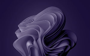 Abstract Purple 3D Flowing Ribbon Sculpture Wallpaper HD wallpaper