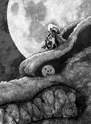 Naruto Uzumaki Sitting on Nine-Tails Fox Head Under Full Moon Manga Art, Madara black and white, Anime, Naruto, Manga HD phone wallpaper