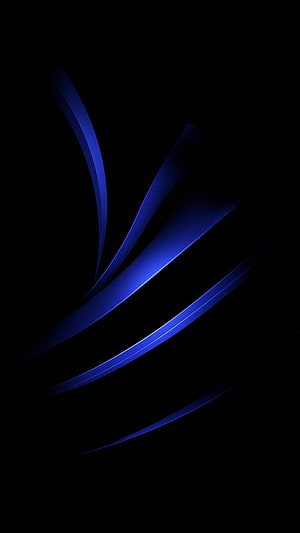 Abstract Blue Light Streaks on Black Background HD phone wallpaper