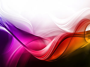 Abstract Colorful Swirling Ribbons Wallpaper HD wallpaper