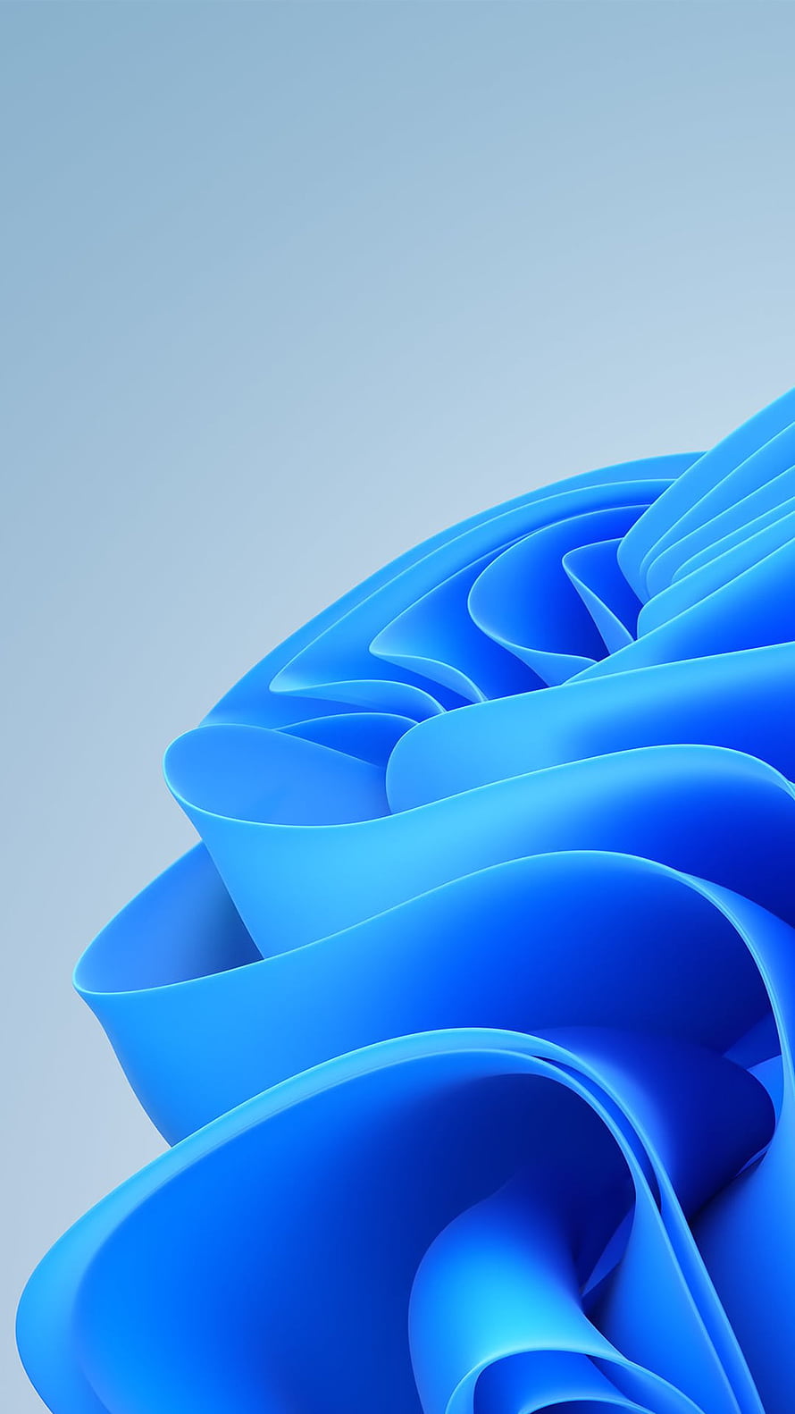 Abstract Blue Wavy 3D Curves Wallpaper HD phone wallpaper