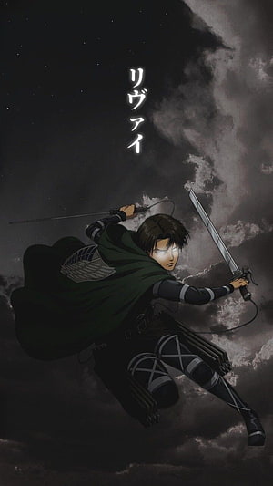 Levi Ackerman Attack on Titan Anime Character Wallpaper, Levi Ackerman, art, midnight, Anime, aot, Attack_on_titan HD phone wallpaper
