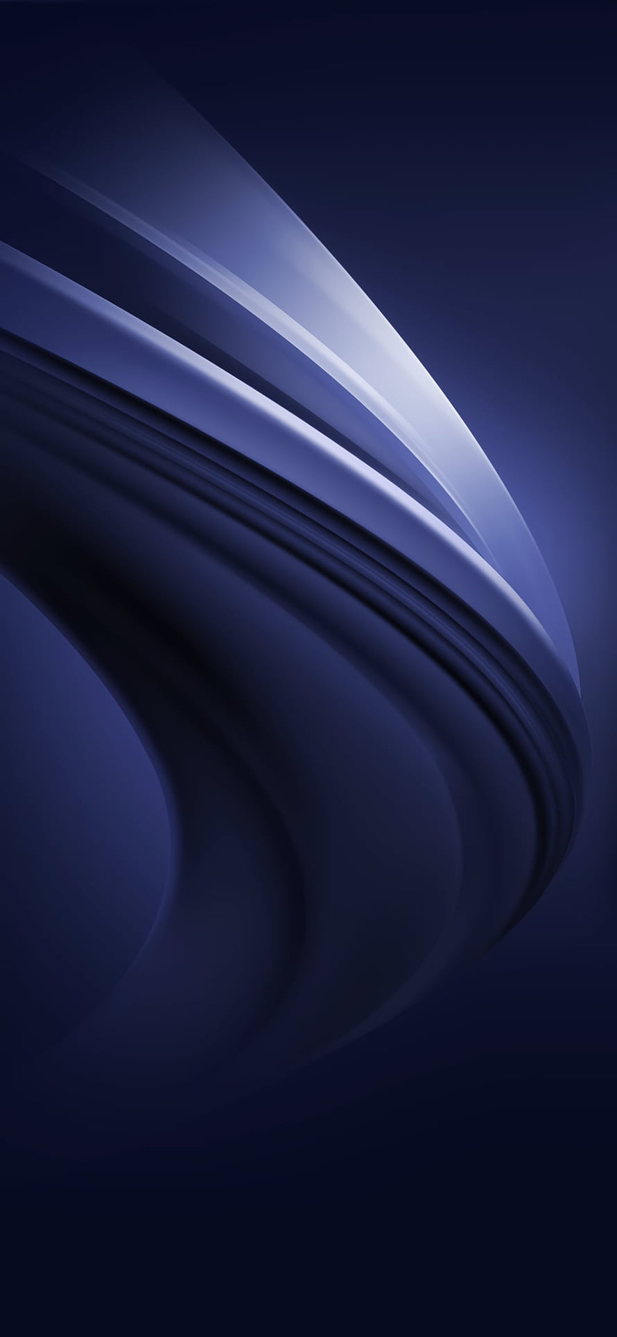 Abstract Blue Curved Waves Wallpaper HD phone wallpaper