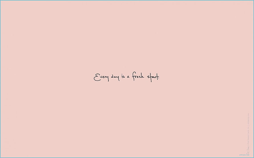 Minimalist Pink Background with Handwritten Motivational Quote HD wallpaper