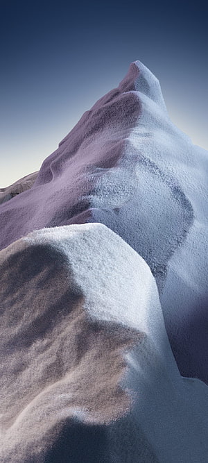 Abstract Purple and Blue Sand Dunes with Soft Fuzzy Texture Against Gradient Sky HD phone wallpaper